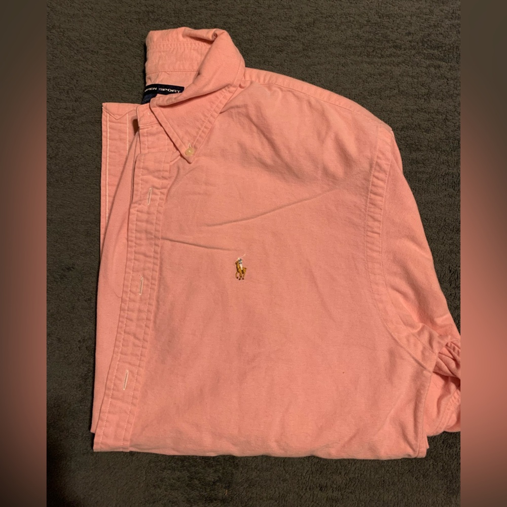 Ralph Lauren Coral Button-Up Shirt